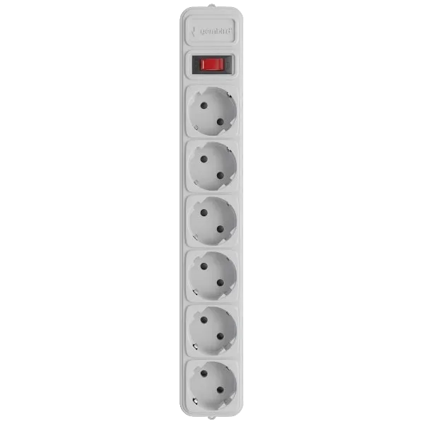 Gembird SPG6-G-15G Мережевий фільтр 4.5 м кабель 6 розеток