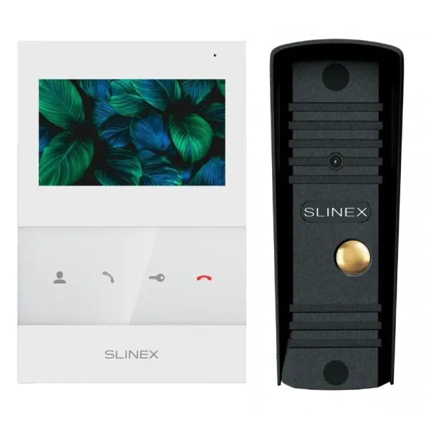 Slinex SQ-04 White + ML-16HR (чорний) Комплект відеодомофону