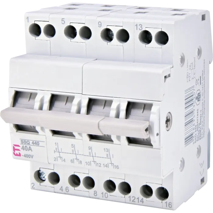 ЕТІ SSQ 440 "1-0-2", 4p 40A Перемикач навантаження