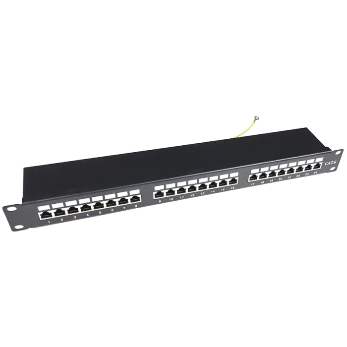 24 порта 1U 19" модульна (без модулів) STP патч-панель EServer