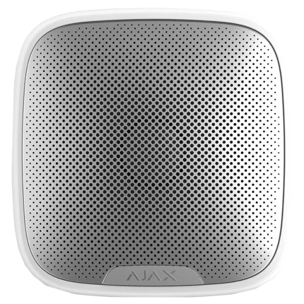 Ajax StreetSiren Fibra white Дротова вулична сирена