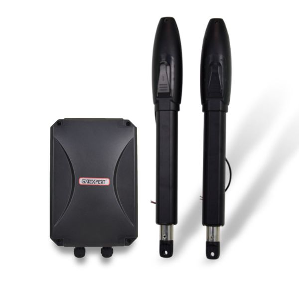 Автоматика для розпашних воріт GATEXPERT SW300DC Black (dual arms) комплект