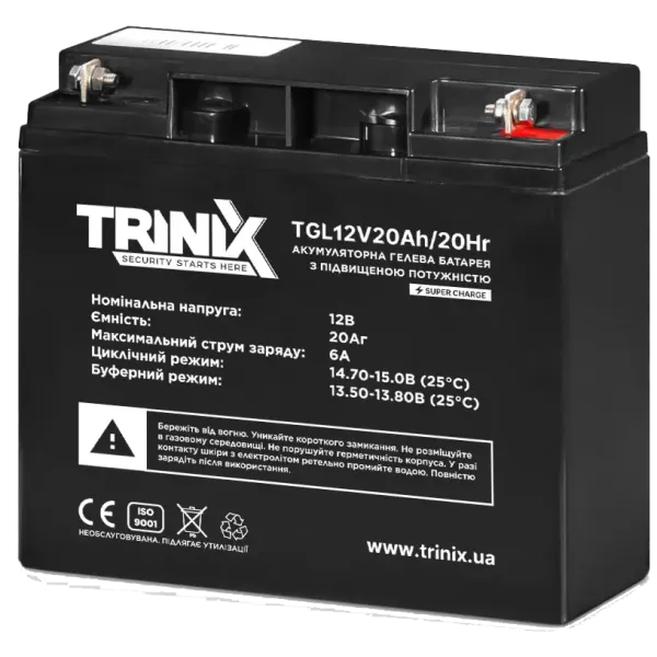 TRINIX GEL 12V 20Ah Акумуляторна батарея