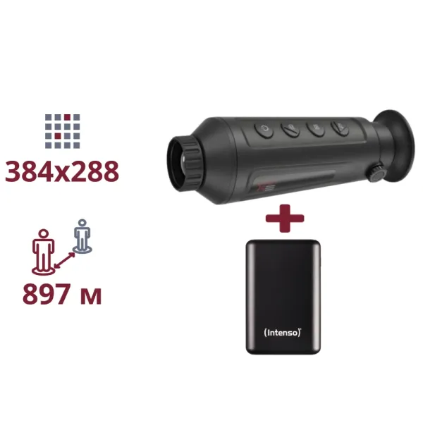 AGM Taipan TM19-384 + INTENSO Powerbank 2 000 мА•г ТЕПЛОВІЗІЙНИЙ МОНОКУЛЯР ТА ПОВЕРБАНК