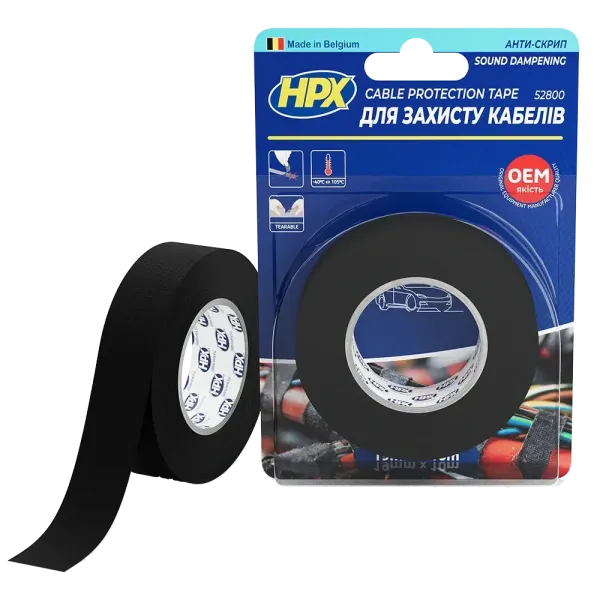 HPX TP1910 19мм х 10м Стрічка для жгутування та захисту кабелів