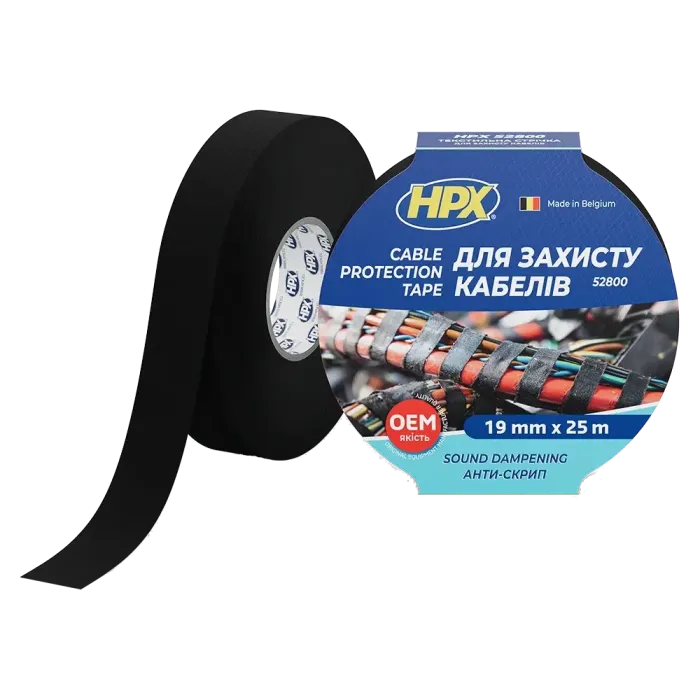 HPX TP1910 19мм х 25м Стрічка для жгутування та захисту кабелів