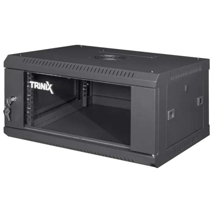 Trinix TRX-6U/600x450x370 Black Комутаційна шафа