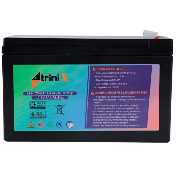 TRINIX LFP 12V6Ah LiFePo4 Акумуляторна батарея