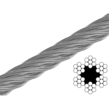 3 мм 6х7+1FC цб бухта 200м Трос