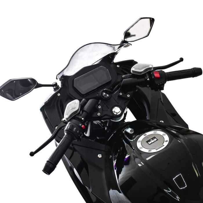 Електроскутер TV6 mid-drive Wuxi Electric 3000W 72V 60Ah black