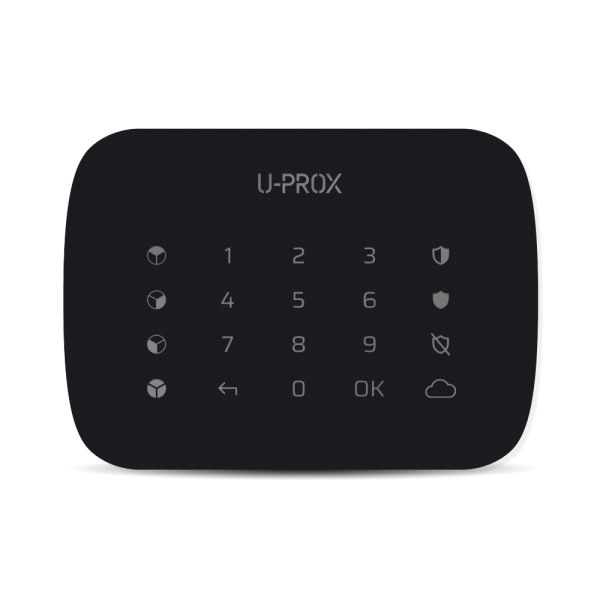 Бездротова сенсорна клавіатура U-Prox Keypad G4 Black для чотирьох груп