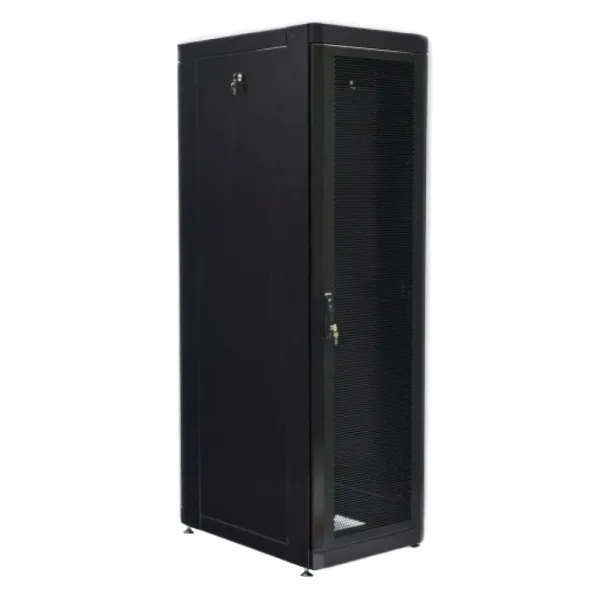 UA-MGSE4268MPB Шафа 19" 42U, 610х865 мм (Ш*Г), посилена, перфоровані двері (66%), чорна