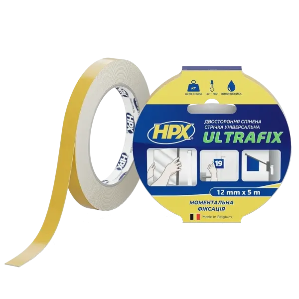 HPX DSU1205 ULTRAFIX 12мм х 5м Стрічка двохстороння