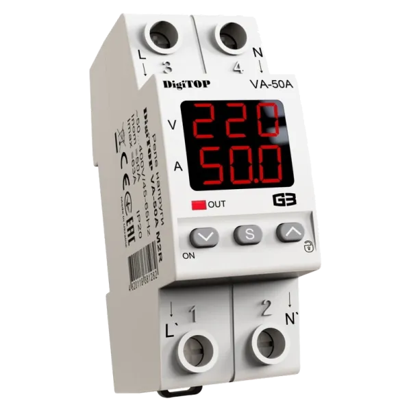 DigiTop VА-50A M2R Реле напруги