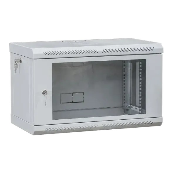 VAGO TC Шафа телекомунікаційна 19", настінна 9U (505х600х600) двері акріл, сіра