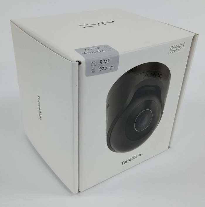 (Уцінка) Дротова охоронна IP-камера Ajax TurretCam (8 Mp/2.8 mm) Black