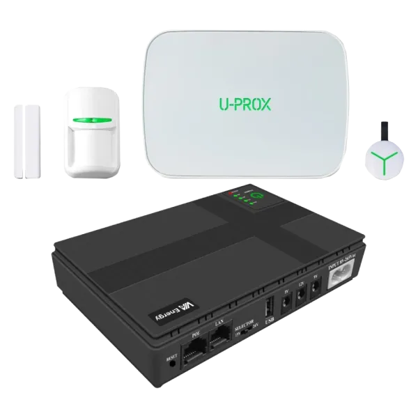 U-Prox MPX G White + Mini UPS у подарунок Комплект охорони