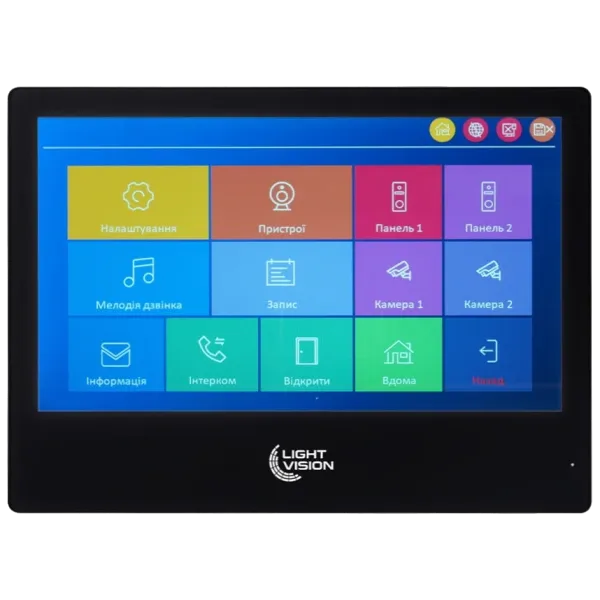 Light Vision SINGAPORE WiFi FHD BLACK (AI) 10" Відеодомофон