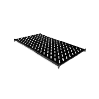Voltronic 4962 Полиця 19" 4 точки кріпл., 850мм глиб., перфорована, т.м.2мм, чорна