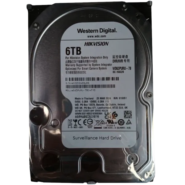 Western Digital WD63PURU-78 6Тб Жорсткий диск внутрішній