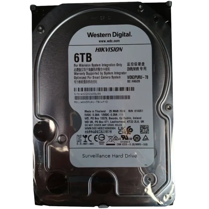 Western Digital WD63PURU-78 6Тб Жорсткий диск внутрішній