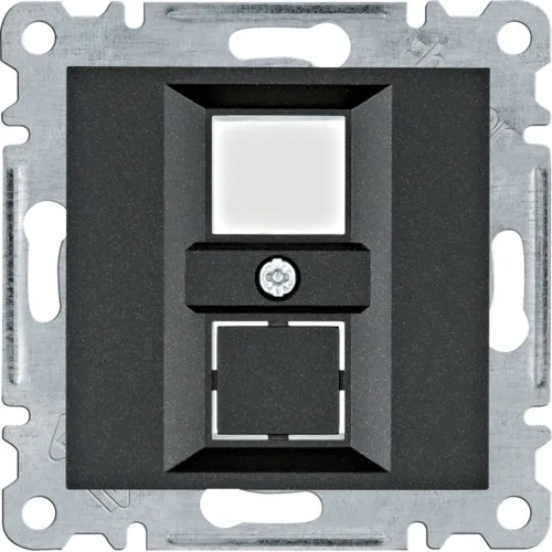 подвійна для RJ12/RJ45 Панель Hager Lumina WL2323