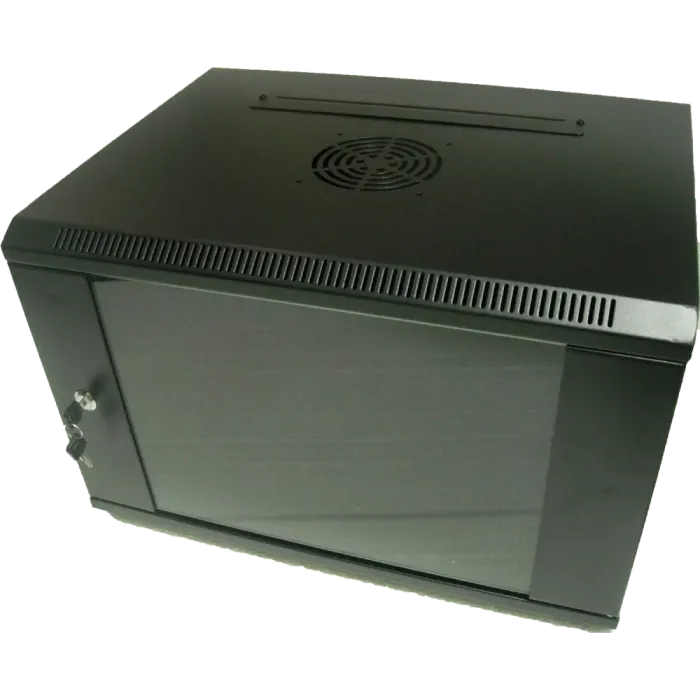 Hypernet WMNC-15U-FLAT-AC-BLACK Шафа коммутаційна настінна 15U 600x450 розбірна