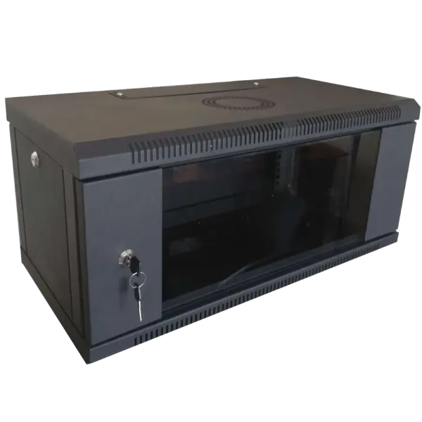 Hypernet WMNC-35-6U-FLAT-BLACK 6U 600x350 чорна Шафа коммутаційна