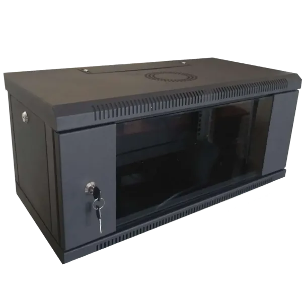 Hypernet WMNC-350-4U-FLAT-BLACK Шафа коммутаційна настінна розбірна чорна