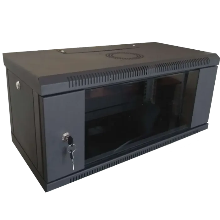 Hypernet WMNC-350-4U-FLAT-BLACK Шафа коммутаційна настінна розбірна чорна