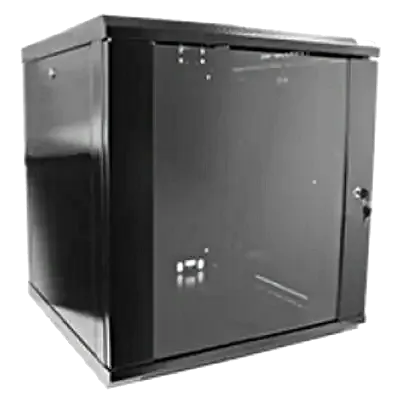 Hypernet WMNC66-12U-FLAT-BLACK 12U 600x600 Шафа коммутаційна настінна розбірна