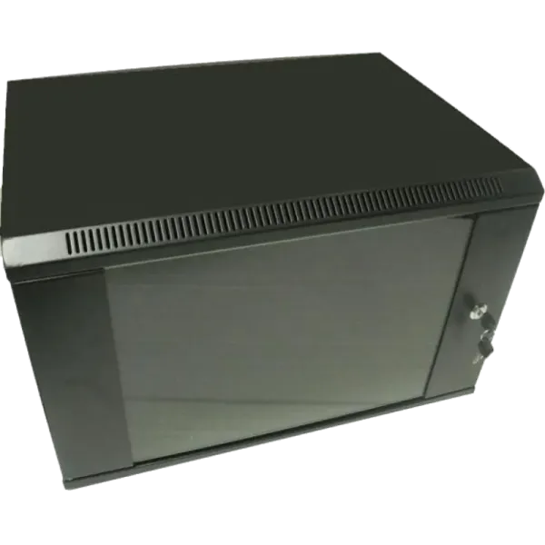 Hypernet WMNC66-9U-FLAT-AC-BLACK Шафа комутаційна настінна 9U 600x600 розбірна