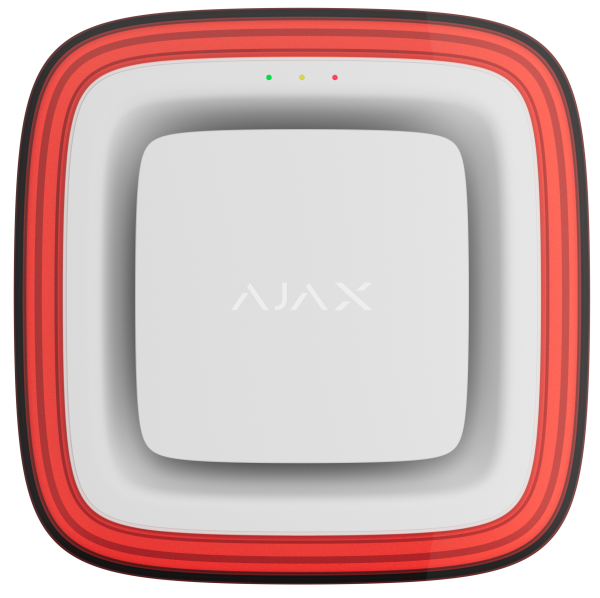 Бездротовий адресний пожежний оповіщувач світлозвуковий Ajax EN54 FireProtect (Sounder/VAD) Jeweller White (118599.279.WH1)