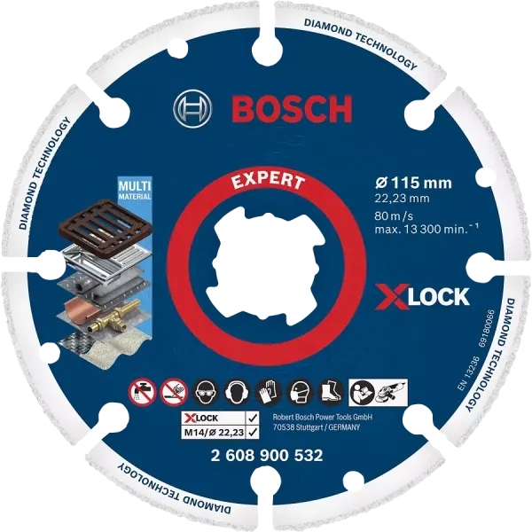 Bosch EXPERT Diamond Metal Wheel X-LOCK, 115 x 22,23 мм Відрізний круг по металу
