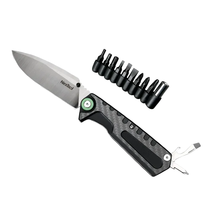 Xiaomi NexTool NE20021 Black (6945064210863) Багатофункціональний ніж 3 в 1