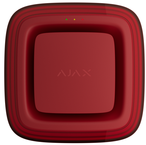 Бездротовий адресний пожежний оповіщувач світлозвуковий Ajax EN54 FireProtect (Sounder/VAD) "ВИХІД" Red (161306.279.RD1)