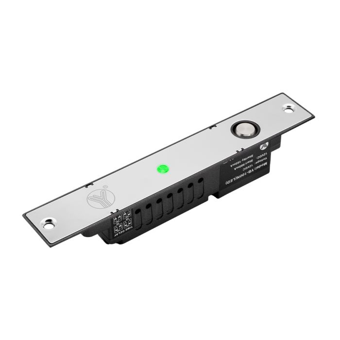Ригельный замок Yli Electronic YB-100N(LED)-2P врізний з LED індикацією для системи контролю доступу