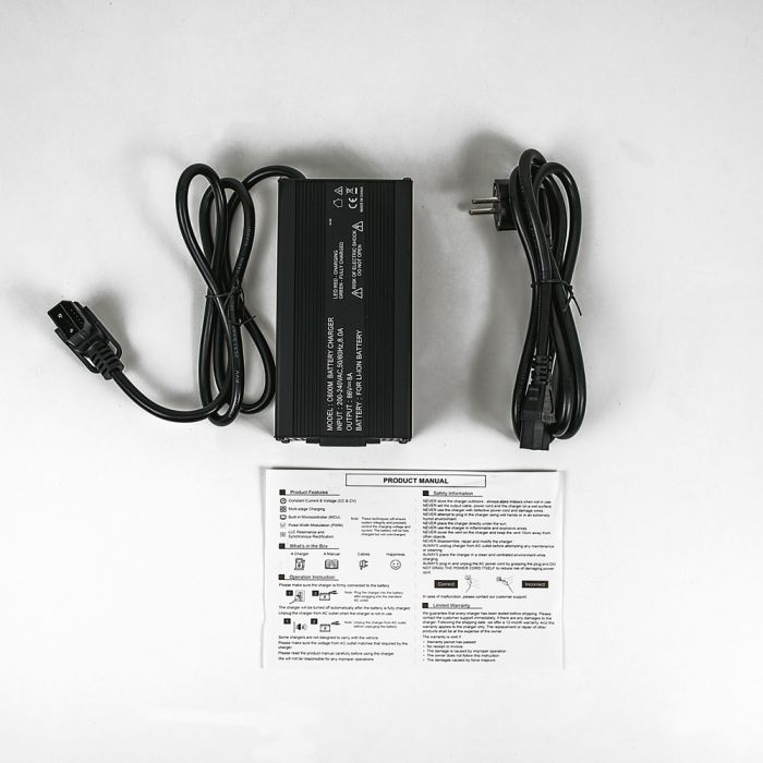 Зарядний пристрій (8А) 72V55AH для V9