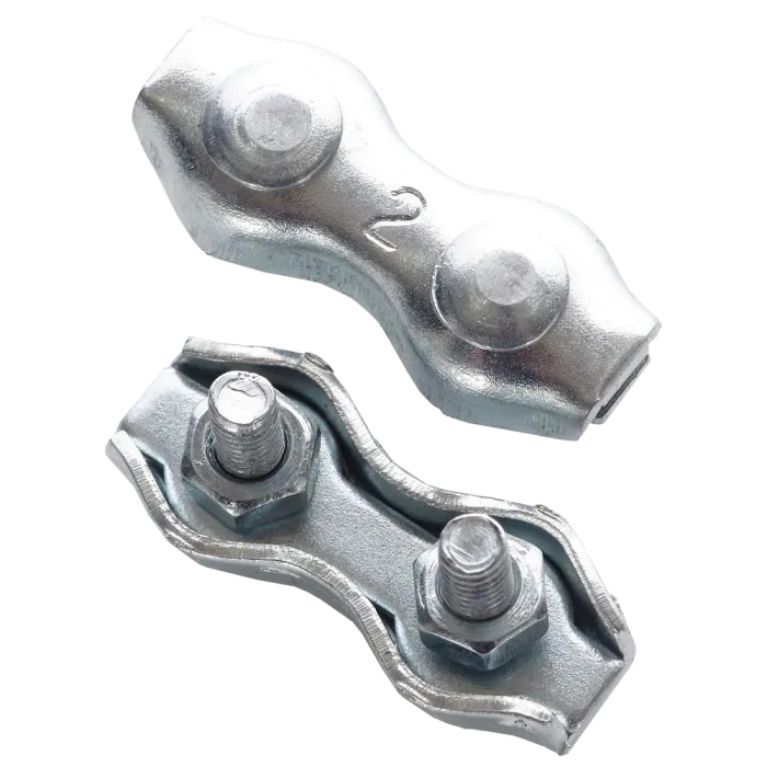 APRO Duplex 3мм (50шт) цинк білий Затискач подвійний