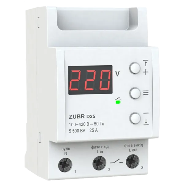 ZUBR D25 Реле напруги