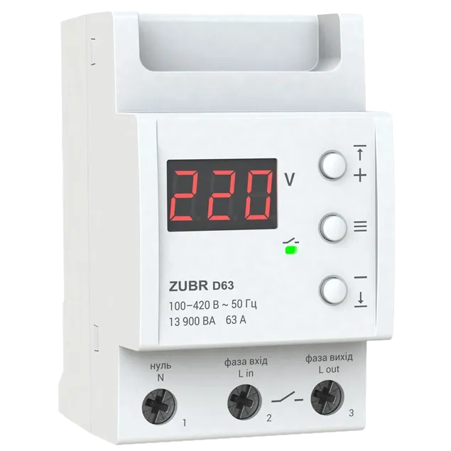 ZUBR D63 Реле напруги